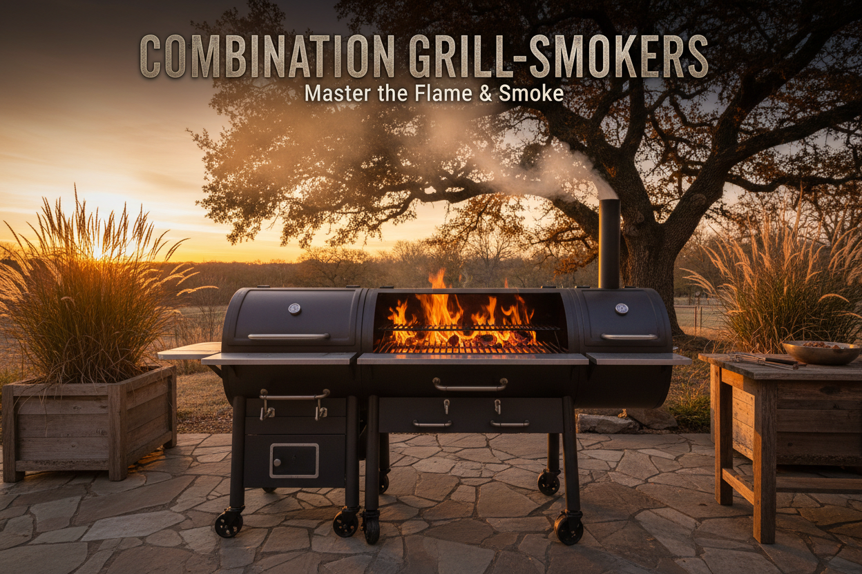 Combination Grill-Smokers