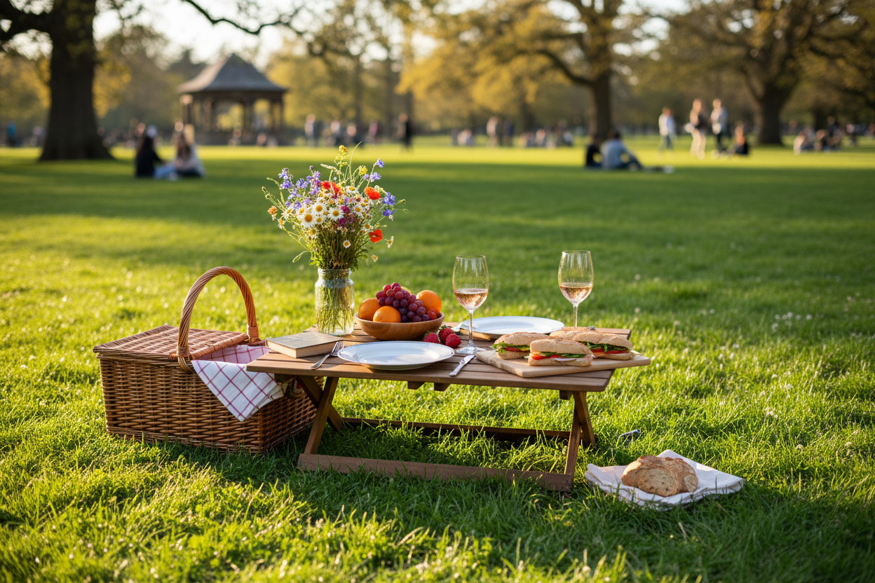 Picnic Baskets, Tables & Accessories