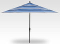 Treasure Garden Deluxe Crank-Tilt 9-FT Octagon Market Umbrella - Outdoor Patio, Deck, Pool, Backyard Stand Alone Umbrella - Heavy Duty w/Black Frame & Obravia Fabric (Hampton Stripe)