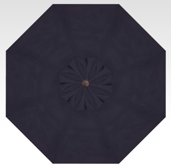 Treasure Garden Deluxe Auto-Tilt Octagon Market Umbrella, 11ft - Outdoor Patio, Deck, Pool, Backyard Stand Alone Umbrella - Heavy Duty w/Bronze Frame & Obravia2 Fabric (Navy)