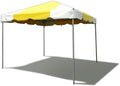 Party Tents Direct 10x10 Heavy-Duty Waterproof Canopy Tent - Steel Frame Outdoor Gazebo for Weddings, Parties & Camping - Yellow Vinyl Cover