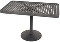 Wabash Valley Slat Dining Table - Seats 2-4 People | Rectangle or Square | Powder-Coated Finish, Weather-Resistant | Umbrella Compatible | Hanna Collection