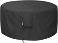 SheeChung Fire Pit Cover for Solo Stove Bonfire | Ranger Surround - Waterproof 600D Heavy Duty Round Patio Fire Table Bowl Cover Shelter Black (Round - 44”D x 24”H)-Fits 38-44 inch Firepit/Bowl
