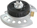 Rocky Mountain Goods Metal Turret 9 Pattern Lawn Sprinkler - Lawn Sprinkler for Kids, Garden, Large or Small Lawn - Heavy Duty Metal Base - Leakproof Brass Swivel Coupling