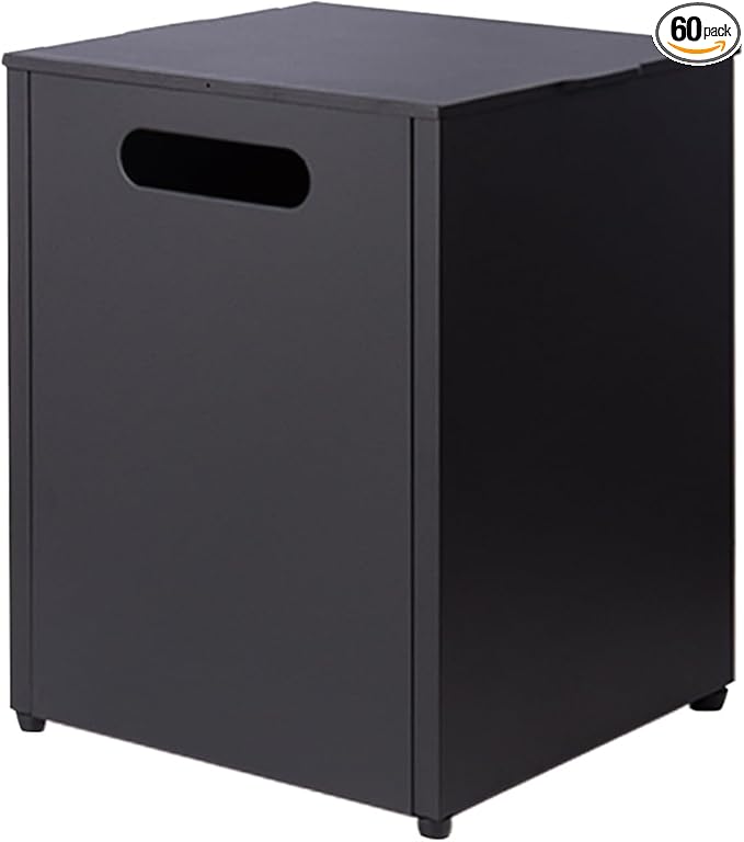 Propane Tank Cover Table, Propane Tank Storage Box for Hiding 20 Pound Propane Tanks, 16’’ Camper Gas Tank Hideaway Dining Table with Side Handles, Black