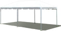 Party Tents Direct 10'x20' Weekender West Coast Tent Frame Party Tent (White) PVC Top with Storage Bag - Tents for Parties, Weddings, Birthdays, Banquets, Fiestas, Workshop, Outdoor Event