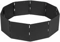 Titan Great Outdoors Heavy Steel 40in Campfire Pit Ring, 10 Panels, Portable Collapsible Design, Easy to Transport, Campfires and Bonfires