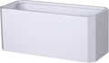 Steel Planter Box-36"x15"x15"-Large Rectangular Planter-Outdoor Indoor-White Matel Planter Box Heavy Duty Commercial Residential for Patio Porch Deck Home Backyard