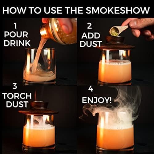 Wood Chips for Cocktail Smoker 4 oz tin. Add Flavors to Your Smoked Drinks (Lemon Peel)