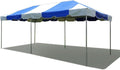 Party Tents Direct 10'x20' Weekender West Coast Tent Frame Party Tent (Blue/White) PVC Top with Storage Bag - Tents for Parties, Weddings, Birthdays, Banquets, Fiestas, Workshop, Outdoor Event