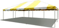 Party Tents Direct 20x30 Canopy Tent - Steel Frame - Outdoor Gazebo Pavilion Sun Shade Camping Shelter - Yellow Vinyl Heavy Duty Waterproof Tent Cover - Event Tents for Parties Wedding