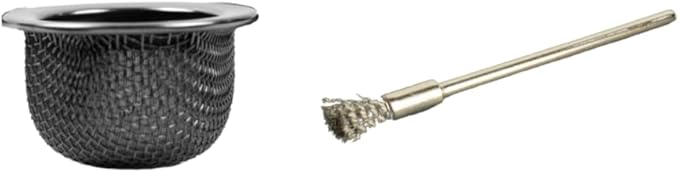 Cocktail Smoker Replacement Mesh Basket & Stainless Steel Wire Brush for Cleaning by Smokeshow (1-Pack)