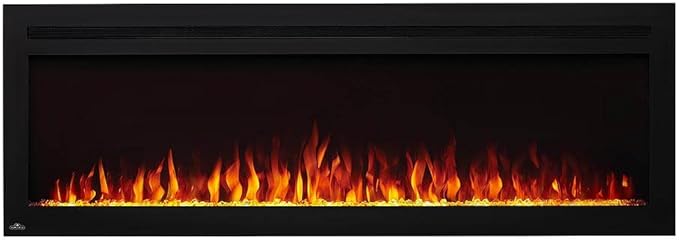Napoleon Purview 60 inch Wall Mount Electric Fireplace - Black, NEFL60HI