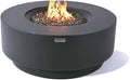 Nimes Concrete Fire Pit 40.9" x 40.9" Patio Firepit Includes Fire Glass Modern Fire Pits & Outdoor Fireplaces for Garden, Deck, Indoor & Outdoor Heating