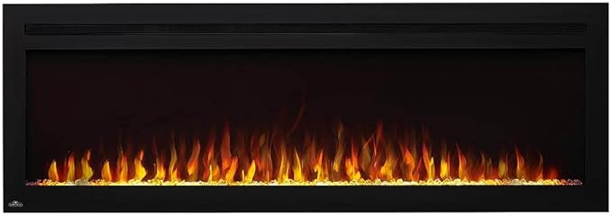 Napoleon Purview 60 inch Wall Mount Electric Fireplace - Black, NEFL60HI