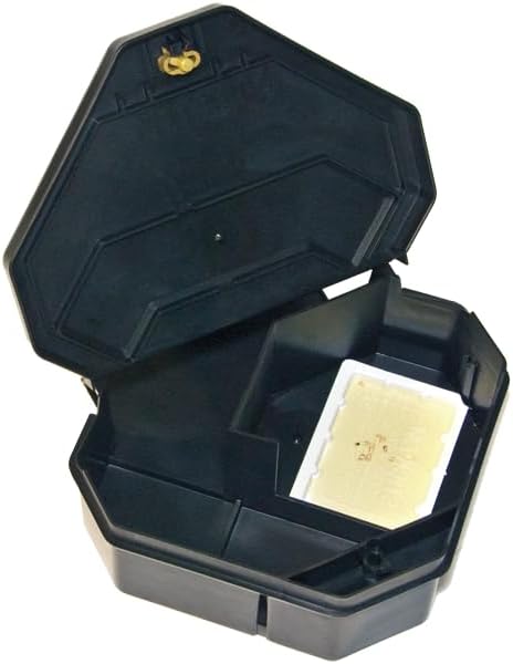 Gold Key Rat Depot Plastic Tamper-Resistant Rodent Bait Station – Large Rat Size Dual Entrances for Indoor & Outdoor Use