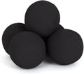 Ceramic Fire Balls - Uniform 5" Lava Rock for Fire Pits - Propane & Gas Fire Pits and Fireplace - Ceramic Spheres for Outdoor and Indoor Use - Natural Lava Stones - (6-Pack, Black)