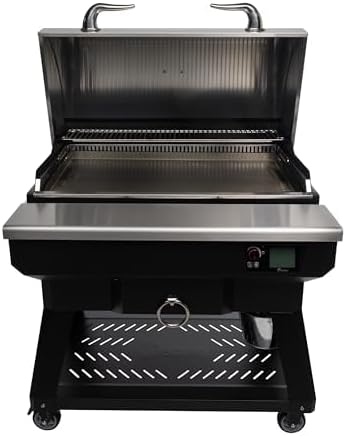 recteq Wood Pellet Smoker Grill SmokeStone 600 + Griddle Basics Bundle, Outdoor Griddle Grill with Even Temperature, WiFi enabled