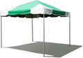 Party Tents Direct 10x10 Heavy-Duty Waterproof Canopy Tent - Steel Frame Outdoor Gazebo for Weddings, Parties & Camping - Green Vinyl Cover
