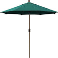 EliteShade USA 10-Year-Non-Fading 9Ft Market Umbrella Patio Umbrella Outdoor Table Umbrella with Ventilation, Forest Green