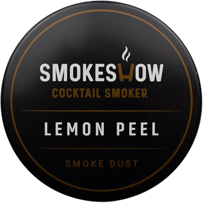 Wood Chips for Cocktail Smoker 4 oz tin. Add Flavors to Your Smoked Drinks (Lemon Peel)
