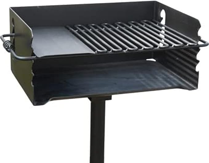 Pilot Rock 3 Pack Charcoal Grill, Jumbo Park Style Steel Outdoor BBQ, CBP-247