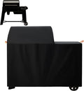 Waterproof Grill Cover for Traeger Woodridge Wood Pellet Smoker, 600D UV Resistant & Rip-Proof Smoker Fabric, Full-Length All Weather Outdoor Accessories Bac761 (Cover Only)