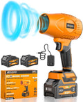 ALLOYMAN 20V Cordless Leaf Blower, 400CFM 180MPH Handheld Leaf Blower Cordless with Battery and Charger, Adjustable Speed Lightweight Blowers for Lawn Care, Patio, Leaves & Dust Cleaning