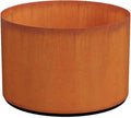 Plantercraft Corten Steel Planters Large Round 36x24 Inch | Extra Large Outdoor Planters for a Modern Patio & Garden | Heavy Duty Metal Planter