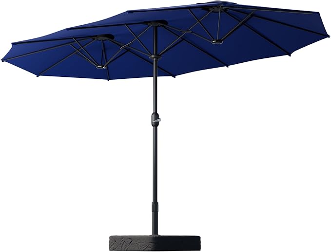 Patio Umbrellas, Pool Umbrella, Outdoor Umbrella with Push Button Tilt/Crank, Deck Umbrellas, Market Umbrela Table for Backyard, Deck, Garden, Pool