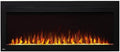 Napoleon Purview 50 - NEFL50HI - Wall Hanging Electric Fireplace, 50-in, Black, Glass Front, Glass Crystal Ember Bed, 3 Flame Colors, Use with or Without Heat