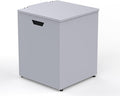 Stanbroil Propane Tank Cover Table Hideaway Table, 16" Storage Side Table for 20 lb Propane Tank, Outdoor Gas Tank Storage Box with Side Handles, Grey
