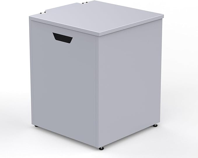 Stanbroil Propane Tank Cover Table Hideaway Table, 16" Storage Side Table for 20 lb Propane Tank, Outdoor Gas Tank Storage Box with Side Handles, Grey