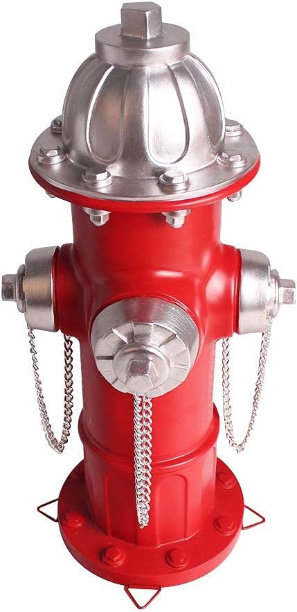 MARYTUMM Dog Fire Hydrant Statue Puppy Pee Post and Gift for Fireman, Fire Hydrant Garden Decor Statue Large, Fire Hydrant for Dog