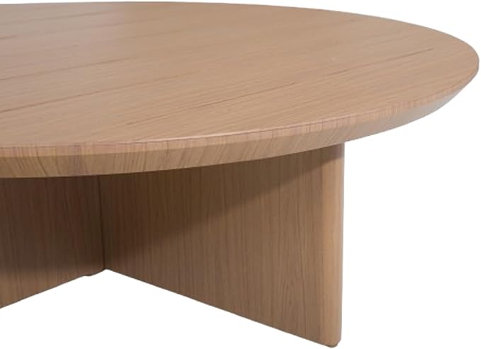 Ulax furniture Patio Aluminum Round Coffee Table, Outdoor Patio Table