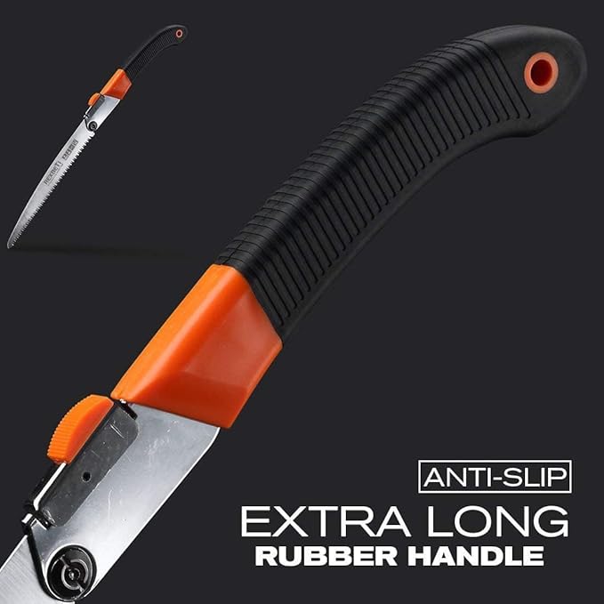 REXBETI Folding Saw, Heavy Duty 11 Inch Extra Long Blade Hand Saws for Wood Camping, Dry Wood Pruning Saws With Hard Teeth, Quality SK-5 Steel，Gifts for men