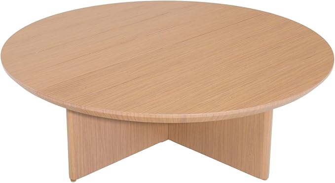 Ulax furniture Patio Aluminum Round Coffee Table, Outdoor Patio Table