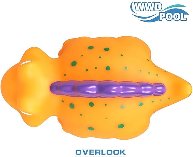 WWD POOL Pool Chlorine Floater, Floating Pool Chlorine Dispenser (Yellow Dinosaur), Fits 1 and 3 Inch Tablets for Large and Small Pools, Spa, Hot Tub