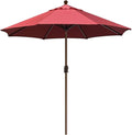 EliteShade USA 10-Year-Non-Fading 9Ft Market Umbrella Patio Umbrella Outdoor Table Umbrella with Ventilation, Burgundy