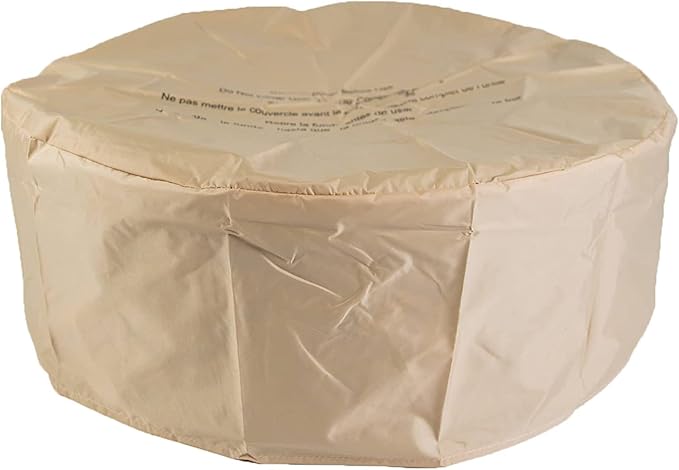 Bluegrass Living HF26900AA Carlisle Propane Fire Pit Table for Patio and Deck Use, MGO Construction, Includes Glass Beads and Protective Cover, 26 Inches, White