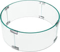 Fire Pit Glass Wind Guard Round 20x20 for Fire Pit Table, Thick Tempered Glass Shield with Hard Corner Bracket & Feet, Set with Assembly Instructions, Screwdriver, Easy to Install