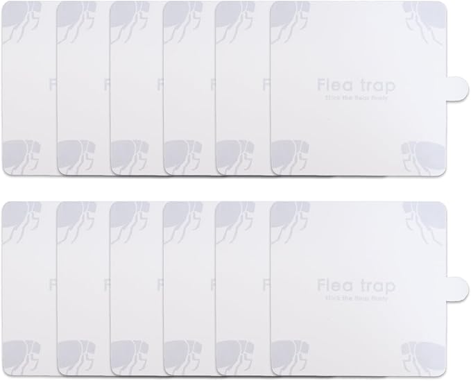 Flea Sticky Trap Refills, Flea Traps Refill Light Trap Replacement Discs Boards (12 PCS)
