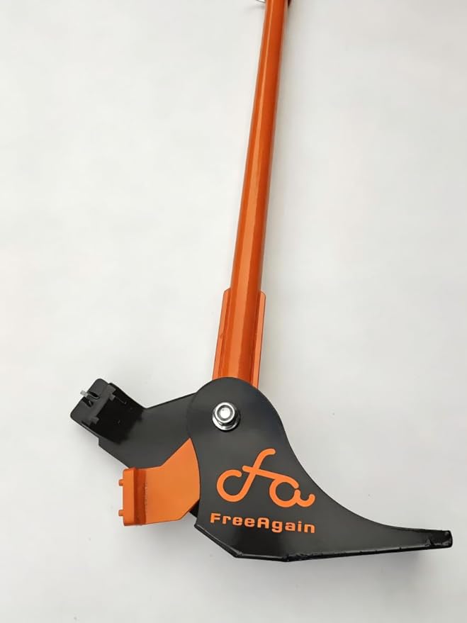 FreeAgain Large Invasive Plant Remover - Tank-Like Heavy-Duty Design with Dual Support Plates, Unbreakable Jaw & Thickest Steel Pipe, Removes Stems ¼ Inch - 2 Inches (0.5cm - 5cm)