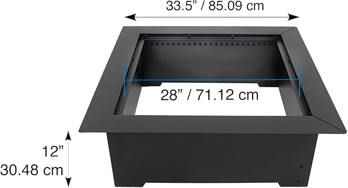 Blue Sky Outdoor Living 28" Square Smokeless Fire Ring Insert