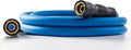 5/8" Female to Female Hot/Cold Water Leader Hose 10ft, -50℉ to 190℉ Flexible,Burst 600 Psi 3/4" Brass Fittings with Swivel Grip Handle for Outdoor,Yard, Farm, Blue