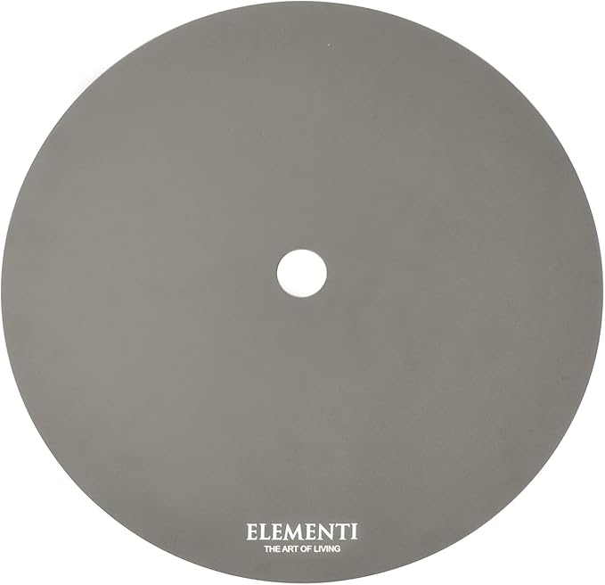 AMS Fireplace | Elementi Plus | Colosseo | Round Light Gray Concrete Propane Gas Fire Table Pit (Liquid Propane)