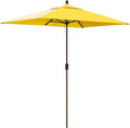EliteShade USA 10-Year-Non-Fading 6.5x10Ft Rectangular Market Umbrella Patio Umbrella Outdoor Table Umbrella with Ventilation, Sunflower Yellow