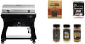 recteq Wood Pellet Smoker Grill SmokeStone 600 + Griddle Basics Bundle, Outdoor Griddle Grill with Even Temperature, WiFi enabled