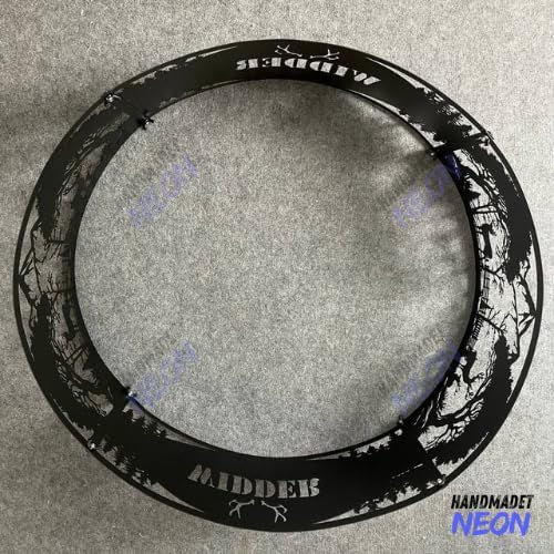 Personalized Farmhouse Fire Pit Ring Custom Name Farm Life Metal Campfire Ring Stove 360 Degree Firepit Outdoor BBQs Backyard Camping Garden Decor Gifts for Father Farmer Dads