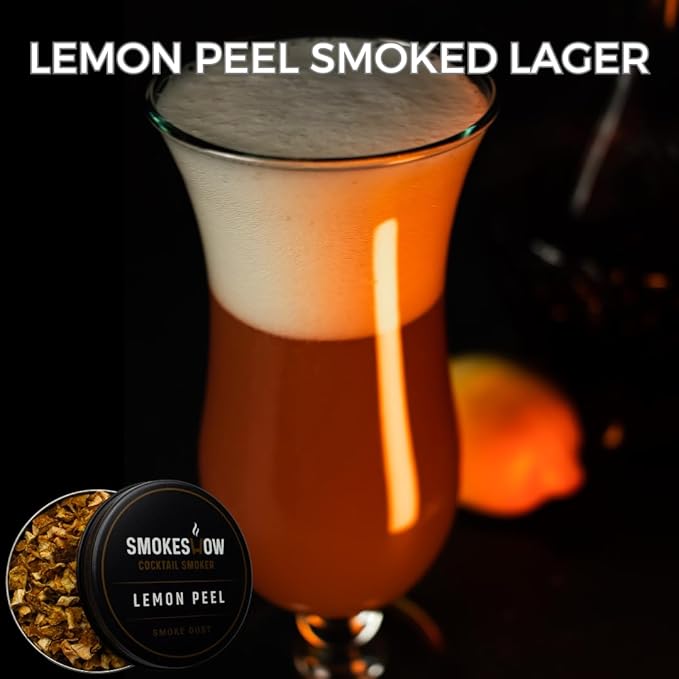 Wood Chips for Cocktail Smoker 4 oz tin. Add Flavors to Your Smoked Drinks (Lemon Peel)